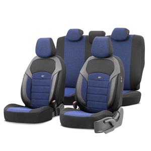 Seat Covers, Premium Lacoste Leather Car Seat Covers NOVA SERIES   Blue For Mitsubishi OUTLANDER 2003 2006, Otom
