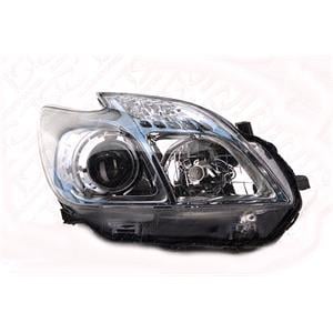 Lights, Right Headlamp (Halogen, Takes H11 & HB3 Bulbs, With Loadlevel Adjustment, Supplied Without Motor or Bulbs) for Toyota PRIUS C 2012 on, 