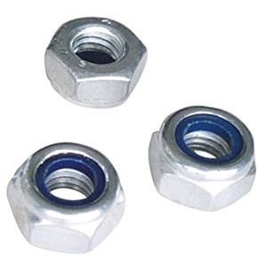 Nuts, Bolts and Washers, Wot Nots Self Locking Nuts   M8 x 1.25mm Pitch   Pack Of 4, WOT NOTS