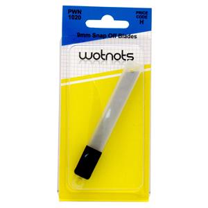 Knife Blades, Blades   Snap off   9mm   Pack of 10, WOT NOTS