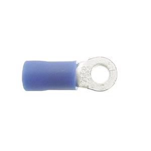 Terminal Connectors, Wot Nots Wiring Connectors   Blue   Ring   3.2mm   Pack of 4, WOT NOTS