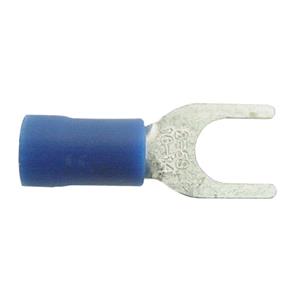 Terminal Connectors, Wot Nots Wiring Connectors   Blue   Fork   5mm   Pack of 4, WOT NOTS
