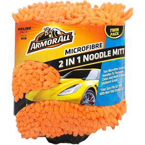 Sponges, Wash Mitts and Buckets, ArmorAll 2 in 1 Microfibre Noodle Wash Mitt, KENT