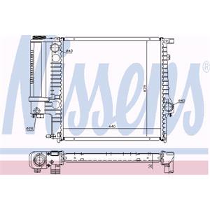 Radiators, Nissens Radiator   60623, Nissens