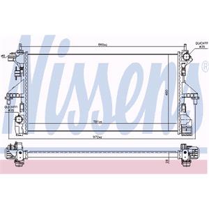 Radiators, Nissens Radiator   606554, Nissens