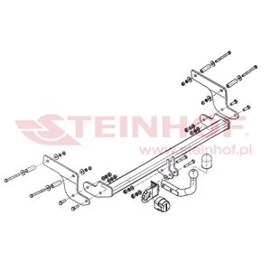 Tow Bars And Hitches, Steinhof Towbar (fixed with 2 bolts) for Renault CLIO IV, 2013 Onwards, Steinhof