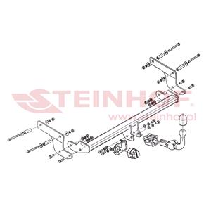 Tow Bars And Hitches, Steinhof Automatic Detachable Towbar (horizontal system) for Renault CLIO IV, 2013 Onwards, Steinhof