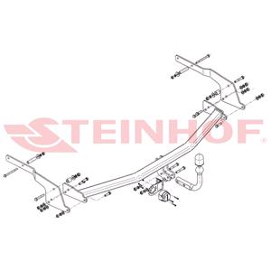 Tow Bars And Hitches, Steinhof Towbar (fixed with 2 bolts) for Renault ESPACE Mk IV, 2002 2015, Steinhof
