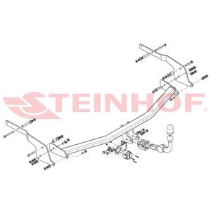 Tow Bars And Hitches, Steinhof Automatic Detachable Towbar (horizontal system) for Renault ESPACE Mk IV, 2002 2015, Steinhof