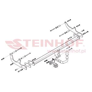 Tow Bars And Hitches, Steinhof Towbar (fixed with 2 bolts) for Renault FLUENCE, 2010 2016, Steinhof