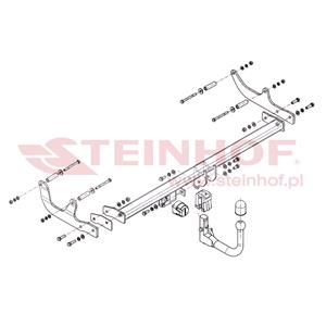 Tow Bars And Hitches, Steinhof Automatic Detachable Towbar (vertical system) for Renault FLUENCE, 2010 2016, Steinhof