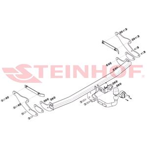 Tow Bars And Hitches, Steinhof Towbar (fixed with 2 bolts) for Renault GRAND SCÉNIC IV, 2016 Onwards, Steinhof