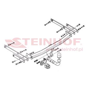 Tow Bars And Hitches, Steinhof Towbar (fixed with 2 bolts) for Renault LATITUDE, 2011 Onwards, Steinhof