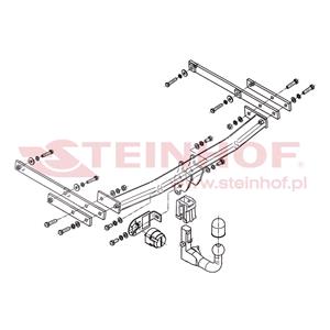 Tow Bars And Hitches, Steinhof Automatic Detachable Towbar (vertical system) for Renault LATITUDE, 2011 Onwards, Steinhof