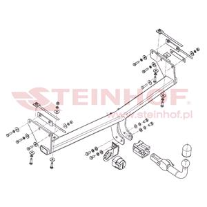 Tow Bars And Hitches, Steinhof Automatic Detachable Towbar (horizontal system) for Renault KOLEOS,  2008 to 2015, Steinhof
