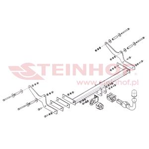 Tow Bars And Hitches, Steinhof Automatic Detachable Towbar (horizontal system) for Renault LAGUNA III, 2007 2015, Steinhof