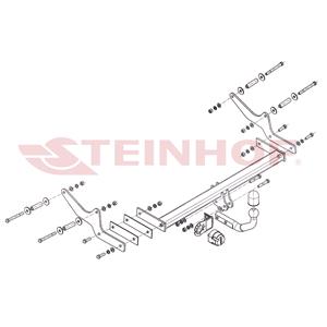 Tow Bars And Hitches, Steinhof Towbar (fixed with 2 bolts) for Renault LAGUNA III, 2007 2015, Steinhof