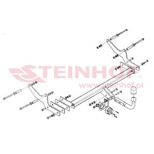 Tow Bars And Hitches, Steinhof Towbar (fixed with 2 bolts) for Renault LAGUNA III Sport Tourer, 2007 2015, Steinhof
