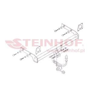 Tow Bars And Hitches, Steinhof Towbar (fixed with 2 bolts) for Renault MEGANE II Saloon, 2003 2008, Steinhof