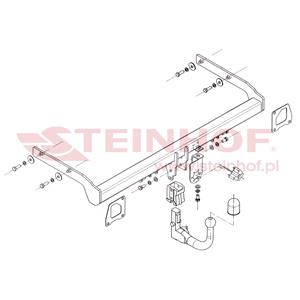 Tow Bars And Hitches, Steinhof Automatic Detachable Towbar (vertical system) for Renault MEGANE II Saloon, 2003 2008, Steinhof