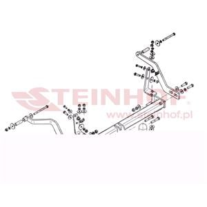 Tow Bars And Hitches, Steinhof Towbar (fixed with 2 bolts) for Renault MEGANE Scenic, 1997 1999, Steinhof
