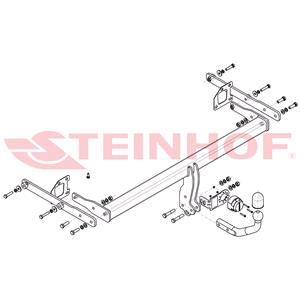 Tow Bars And Hitches, Steinhof Towbar (fixed with 2 bolts) for Renault MEGANE IV, 2016 Onwards, Steinhof