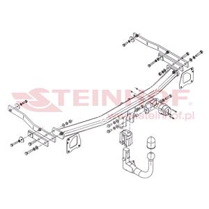 Tow Bars And Hitches, Steinhof Automatic Detachable Towbar (vertical system) for Renault MEGANE Hatchback, 2008 2016, Steinhof