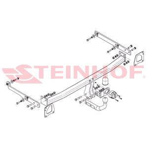 Tow Bars And Hitches, Steinhof Towbar (fixed with 2 bolts) for Renault SCÉNIC, 2009 2016, Steinhof
