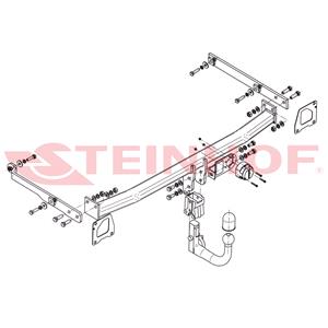 Tow Bars And Hitches, Steinhof Automatic Detachable Towbar (vertical system) for Renault SCÉNIC, 2009 2016, Steinhof