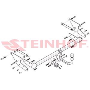 Tow Bars And Hitches, Steinhof Towbar (fixed with 2 bolts) for Renault SCÉNIC IV, 2016 Onwards, Steinhof
