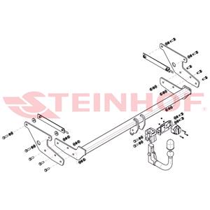 Tow Bars And Hitches, Steinhof Automatic Detachable Towbar (vertical system) for Renault SCÉNIC IV, 2016 Onwards, Steinhof