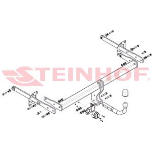Tow Bars And Hitches, Steinhof Towbar (fixed with 2 bolts) for Renault TALISMAN, 2015 Onwards, Steinhof