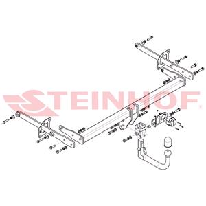 Tow Bars And Hitches, Steinhof Automatic Detachable Towbar (vertical system) for Renault TALISMAN, 2015 Onwards, Steinhof