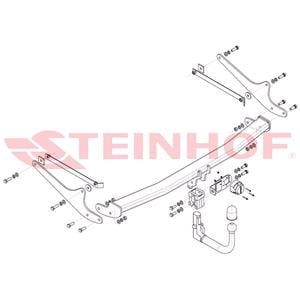 Tow Bars And Hitches, Steinhof Automatic Detachable Towbar (vertical system) for Renault TALISMAN Grandtour, 2016 Onwards, Steinhof