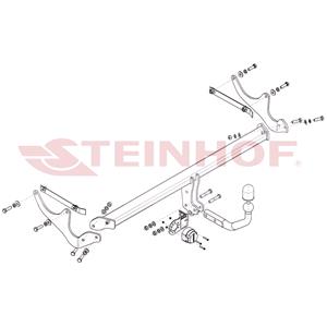 Tow Bars And Hitches, Steinhof Towbar (fixed with 2 bolts) for Renault MEGANE IV Grandtour, 2016 Onwards, Steinhof