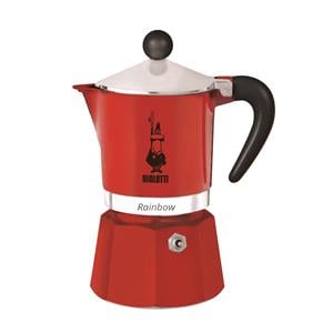 Small Appliances, Bialetti Rainbow Stovetop Coffee Maker - 6 Cups - 270ml - Red, Bialetti