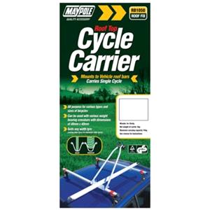 Travel and Touring, Roof Mounted Cycle Carrier   1 Cycle, MAYPOLE