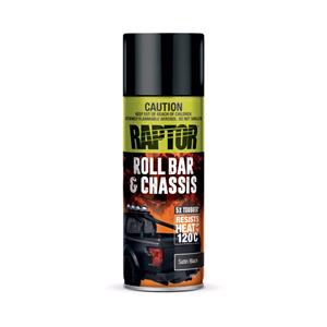 Paints, RAPTOR Roll Bar and Chassis High Heat Aerosol   Satin Black   366ml, U POL