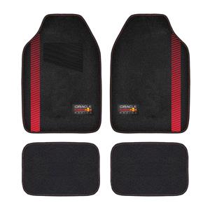 Universal Car Mats, Red Bull Racing Universal Carpet+PVC Car Mats Set   4 Pieces   Black/Red, 