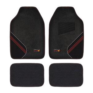 Universal Car Mats, Red Bull Racing Universal Carpet+PVC Car Mats Set   4 Pieces   Black/Red, 