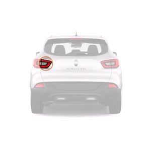 Lights, Left Rear Lamp (Inner, On Boot Lid, Original Equipment) for Renault KADJAR 2015 on, 