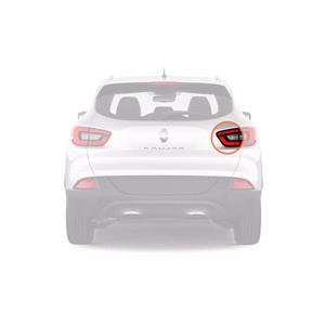 Lights, Right Rear Lamp (Inner, On Boot Lid, Original Equipment) for Renault KADJAR 2015 on, 