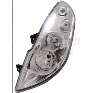 Lights, Left Headlamp (Halogen, Takes H7 / H1 Bulbs, Supplied With Motor, Original Equipment) for Renault MASTER III van 2010 on, 