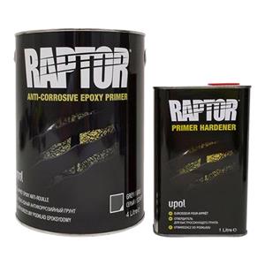 Paintshop Consumables, Raptor Anti Corrosive Epoxy Primer Grey 5 Litre Kit, U POL