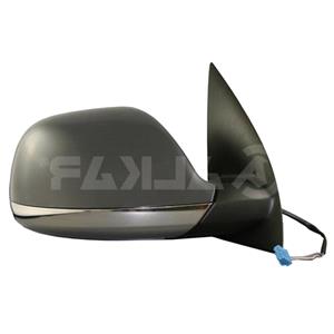 Wing Mirrors, Right Wing Mirror (electric, heated, primed cover, chromed base) for Volkswagen AMAROK 2010 Onwards, 