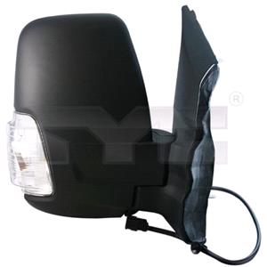 Wing Mirrors, Right Mirror (electric, heated, clear indicator) for Ford TRANSIT Box 2014 2020, 