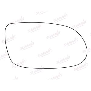 Wing Mirrors, Right Stick On Wing Mirror Glass for Mercedes A CLASS, 1997 2004, SUMMIT