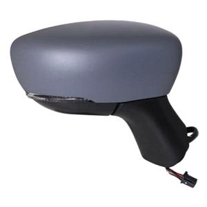Wing Mirrors, Right Wing Mirror (electric, heated, indicator, primed cover) for Renault CAPTuR, 2017 2019, 