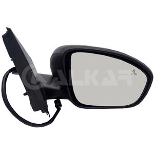 Wing Mirrors, Right Wing Mirror (electric, heated, primed cover, blind spot warning) for Dacia SANDERO III 2021 Onwards, 