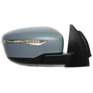 Wing Mirrors, Right Wing Mirror (electric, heated, indicator, primed cover) for Nissan QASHQAI 2014 2018, 